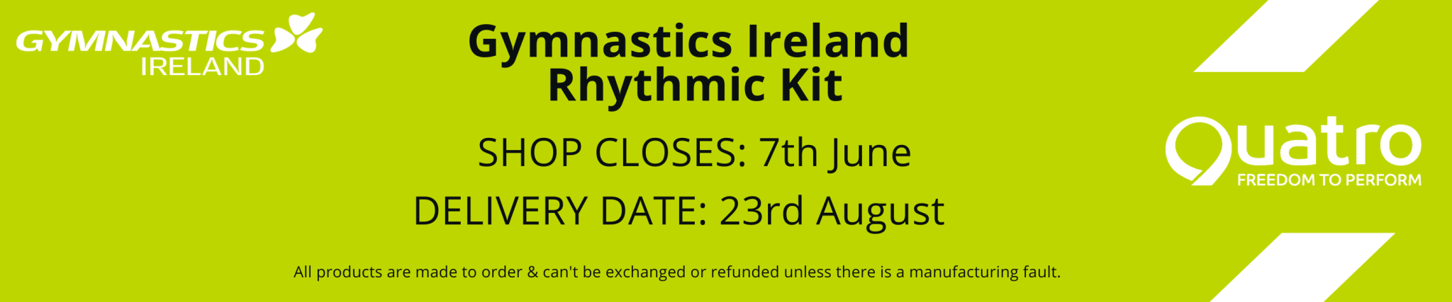 Gymnastics Ireland Rhythmic - All Squads - Quatro Gymnastics UK