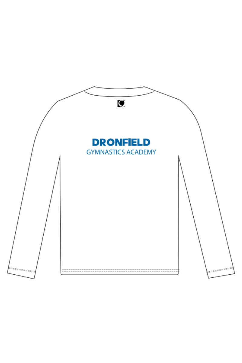 Dronfield Gymnastics 25 White T-Shirt LS
