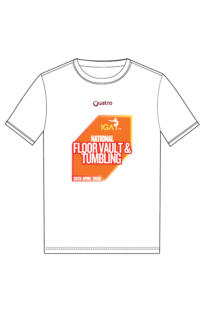 IGA FLOOR AND VAULT TUMBLING NATIONAL UNISEX T-SHIRT