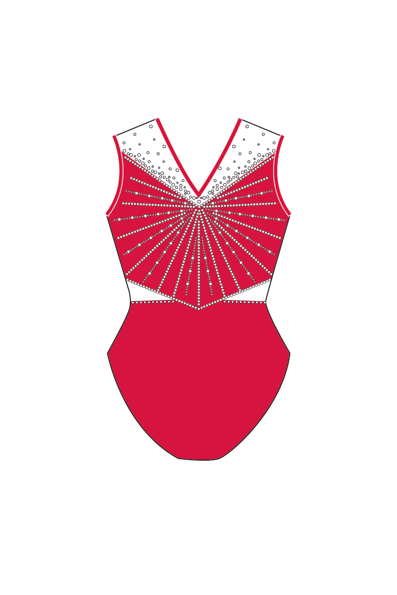 English Gymnastics Online Boutique Training Bodice: Design 1A