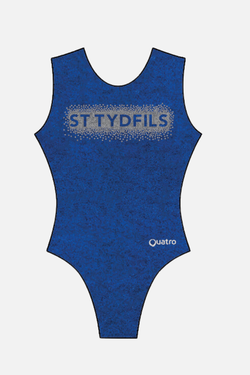 St Tydfils Royal Blue Workout Tank - Configurable - Quatro Gymnastics UK