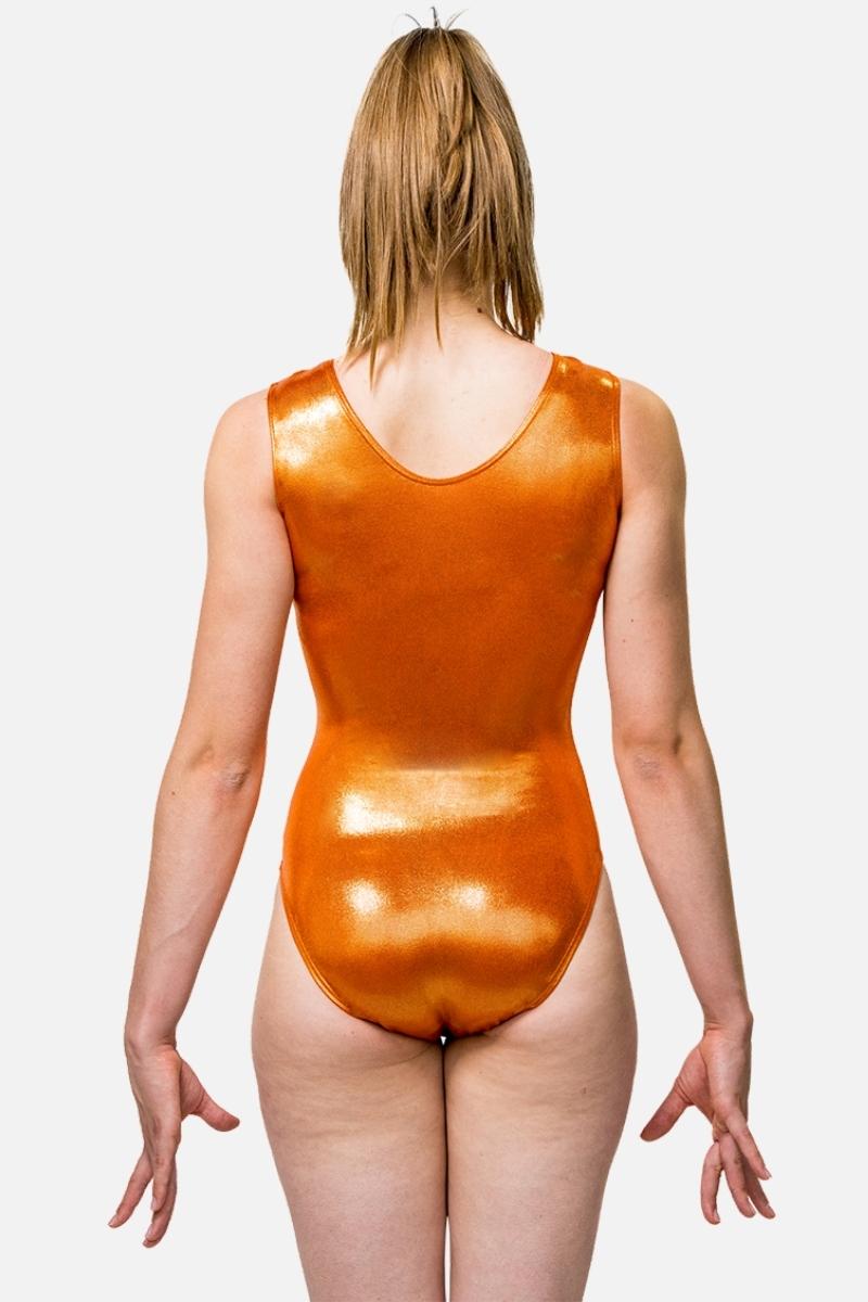 VGA Copper Orange Mystique Workout Tank - Configurable - Quatro Gymnastics UK