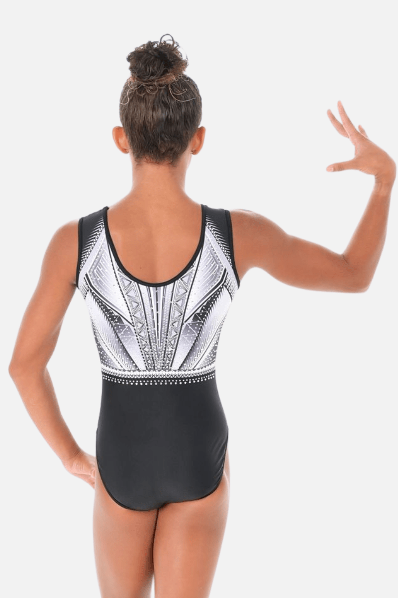 Achieve Short Sleeve Black and White - Configurable - Quatro Gymnastics UK