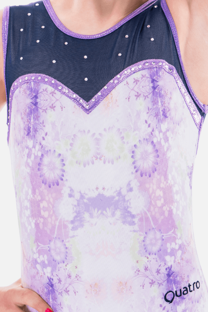 Flora Purple - configurable - Quatro Gymnastics UK