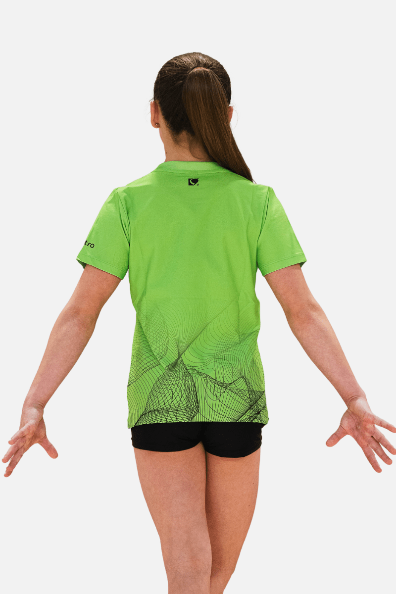 Gymnastics Ireland Fan T-Shirt Lime - Configurable - Quatro Gymnastics UK