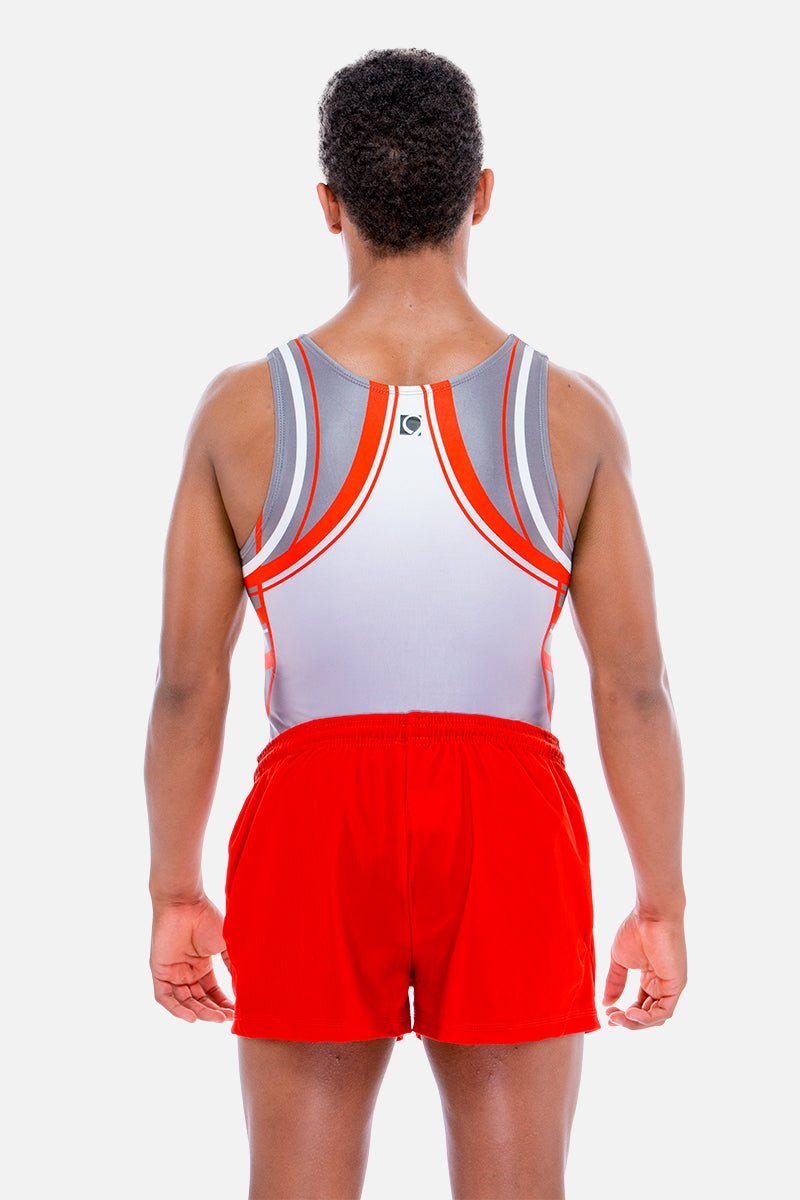 Hercules Grey Mens Leotard - configurable - Quatro Gymnastics UK