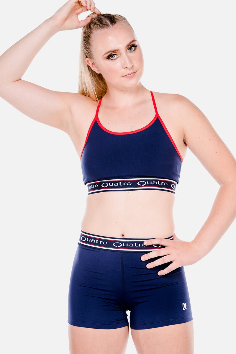 Kingdom Navy Crop Top - configurable - Quatro Gymnastics UK