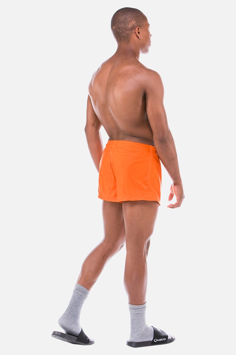 Mens Orange Shorts - configurable - Quatro Gymnastics UK