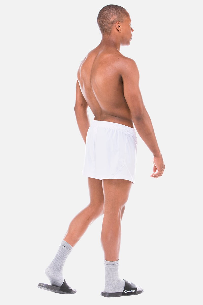 Mens White Shorts - configurable - Quatro Gymnastics UK