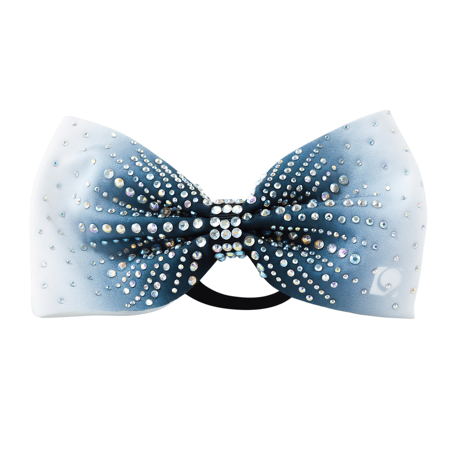 Navy Ombre Rhinestone Bow - simple - Quatro Gymnastics UK