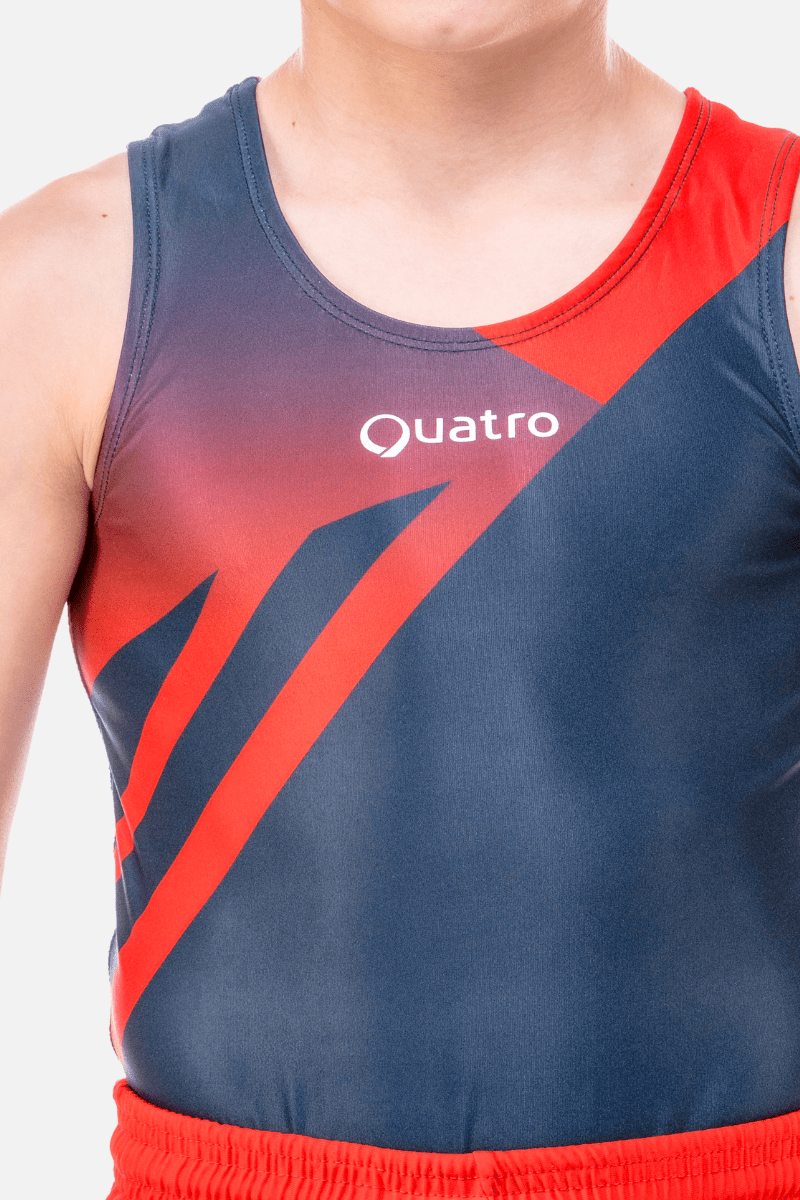 Peak Navy Mens Leotard - configurable - Quatro Gymnastics UK