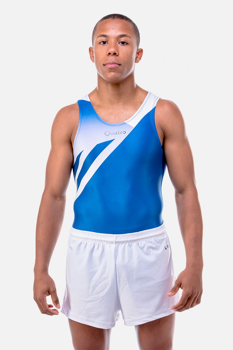 Peak Royal Blue Mens Leotard - configurable - Quatro Gymnastics UK