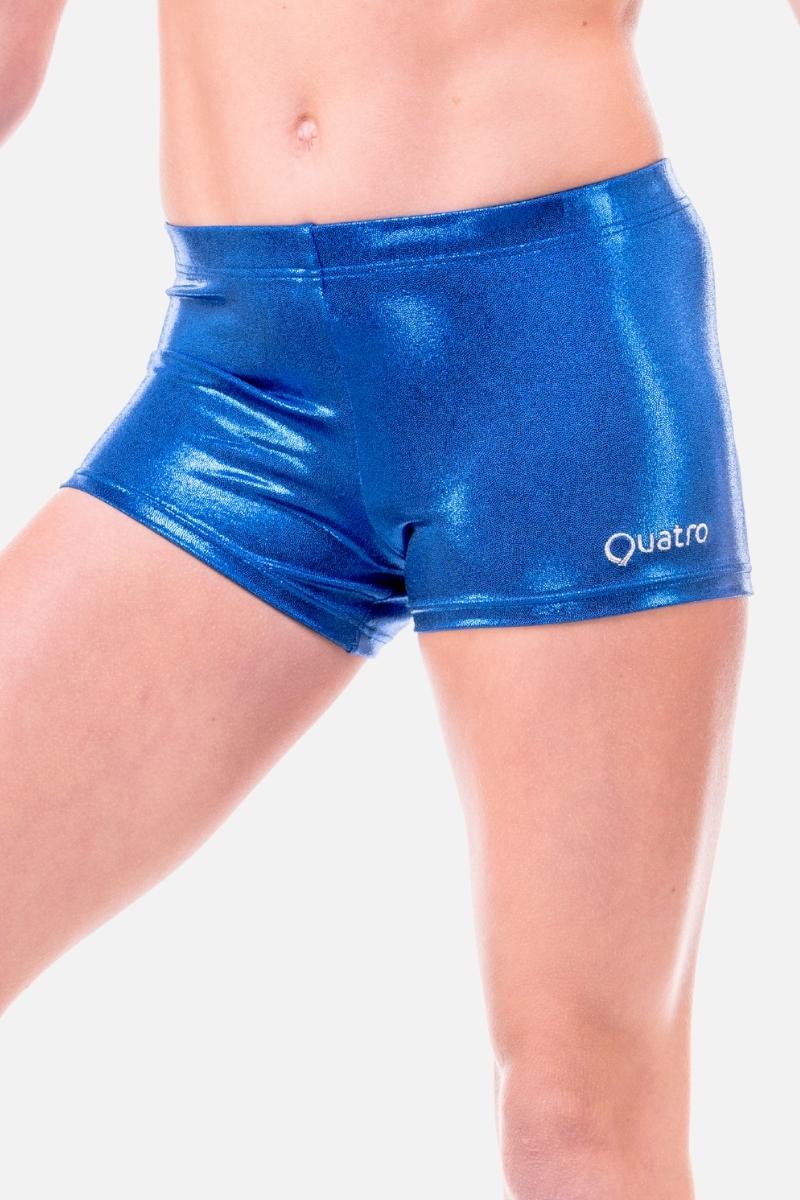 Royal Blue Mystic Coloured Shorts - configurable - Quatro Gymnastics UK