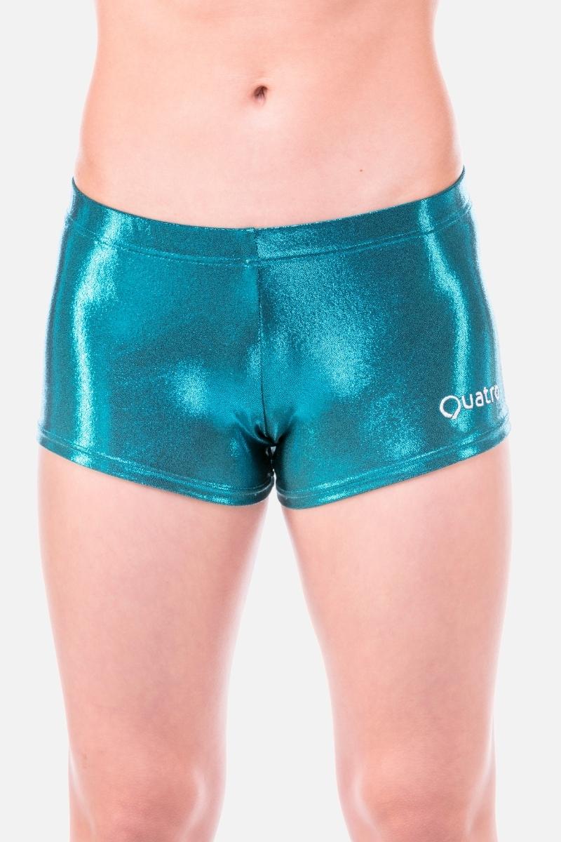 Teal Shorts - configurable - Quatro Gymnastics UK