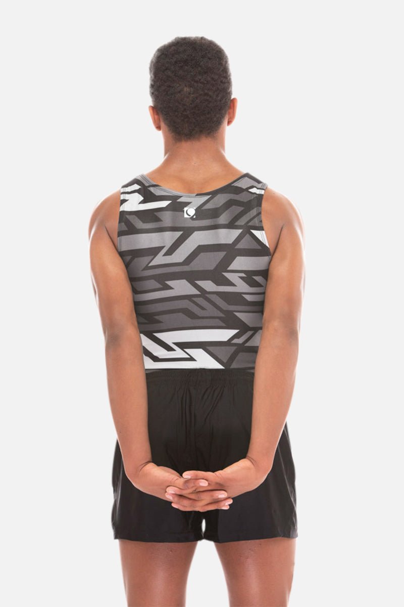 Titan Black Mens Leotard - configurable - Quatro Gymnastics UK
