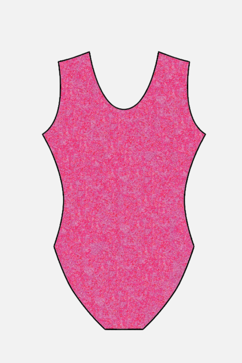 VGA Pink Workout Tank - Configurable - Quatro Gymnastics UK