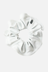 White Lycra Scrunchie - simple - Quatro Gymnastics UK