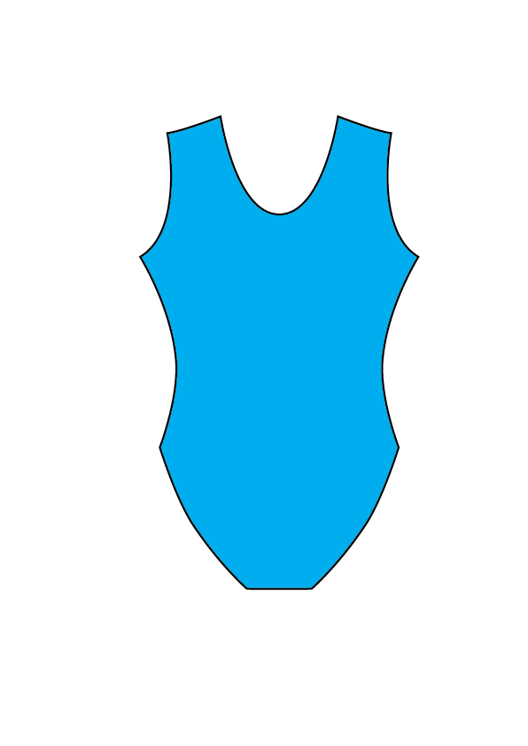 City of Lancaster Girls Recreational SS Bright Blue Lycra