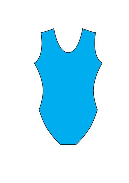 City of Lancaster Girls Recreational SS Bright Blue Lycra
