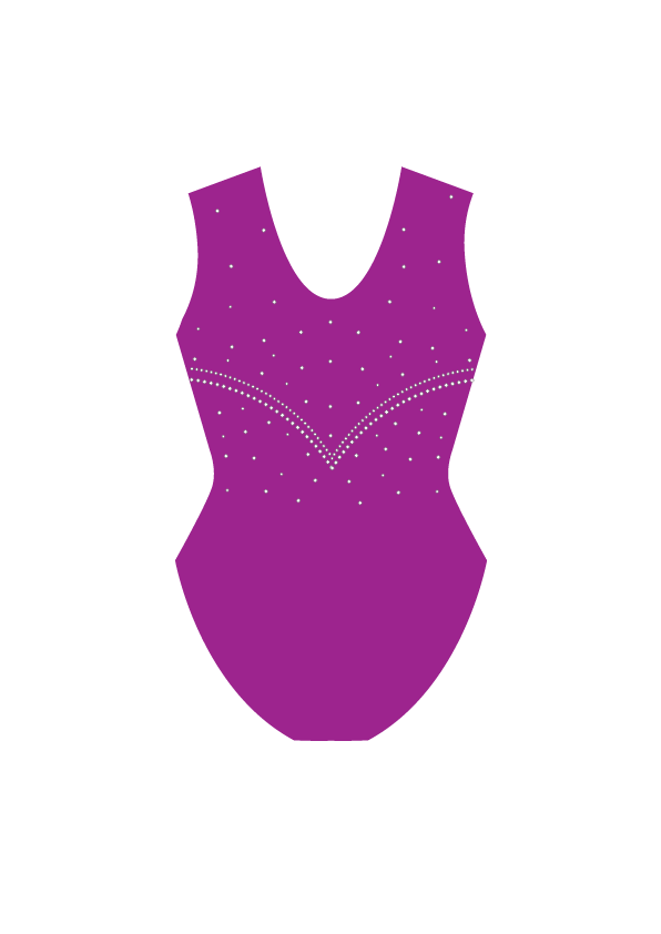 VGA Blackberry Annette Brown Competition Leotard