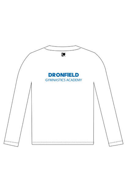 Dronfield Gymnastics 25 White T-Shirt LS