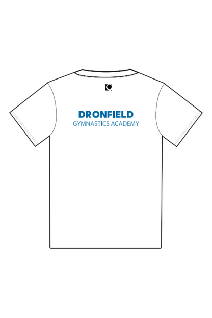Dronfield Gymnastics 25 Unisex White T-Shirt SS