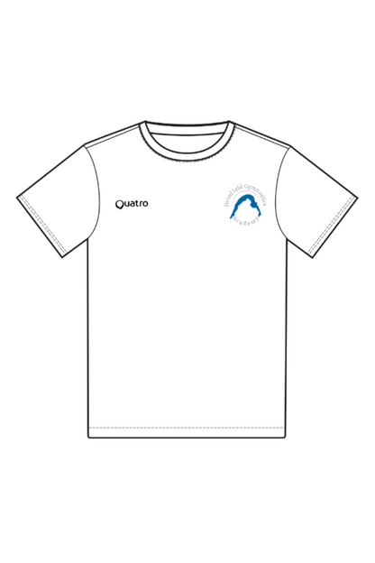 Dronfield Gymnastics 25 Unisex White T-Shirt SS