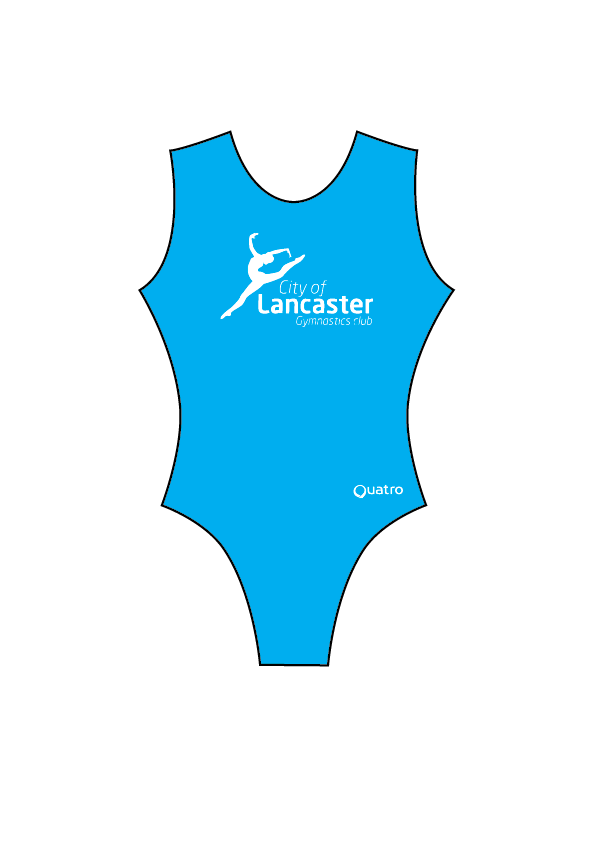 City of Lancaster Girls Recreational SS Bright Blue Lycra