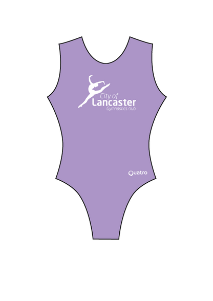 City of Lancaster Girls Recreational SS Marshmallow Lycra