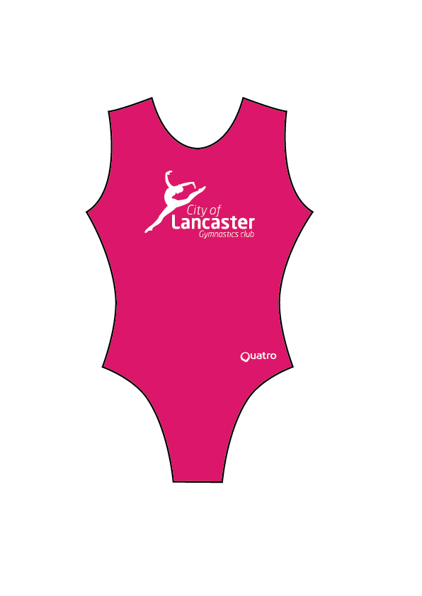 City of Lancaster Girls Recreational SS Cherry Lycra