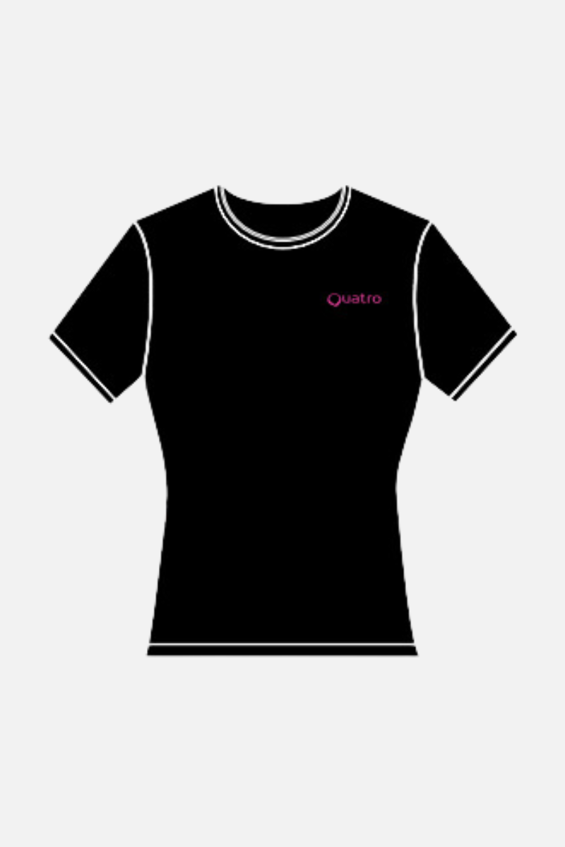 Falcons Fitted Black T-Shirt with White