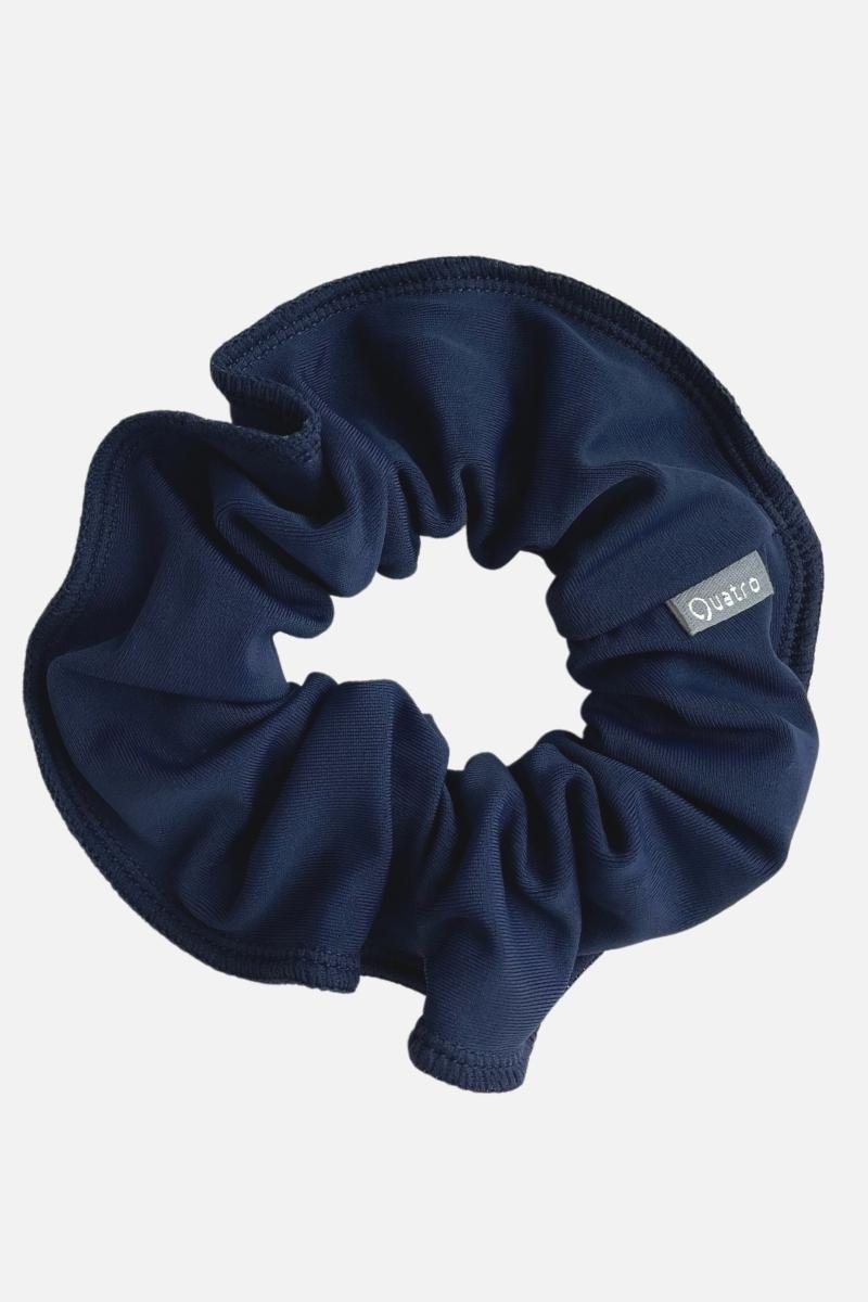 Navy Lycra Scrunchie