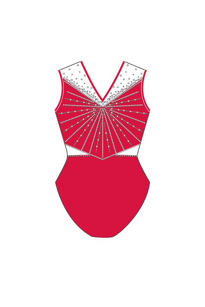 English Gymnastics Online Boutique Training Bodice: Design 1A
