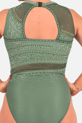 Believe Short Sleeve Girls Leotard | Quatro Gymnastics