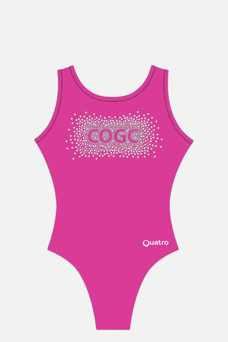 COGC Hot Pink Lycra Mae Tank - Configurable - Quatro Gymnastics UK