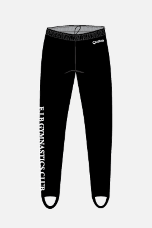 EJB Mens Black Longs - Configurable - Quatro Gymnastics UK