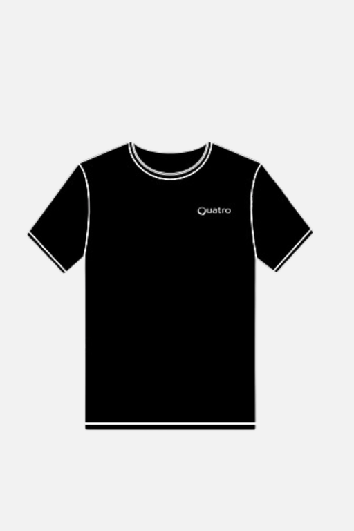 Falcons Black T - Shirt with White - configurable - Quatro Gymnastics UK