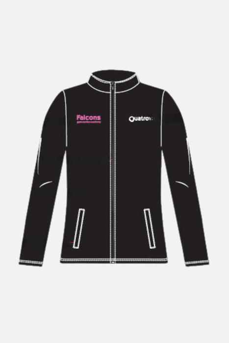 Falcons Black Yoga Fit Jacket - Configurable - Quatro Gymnastics UK