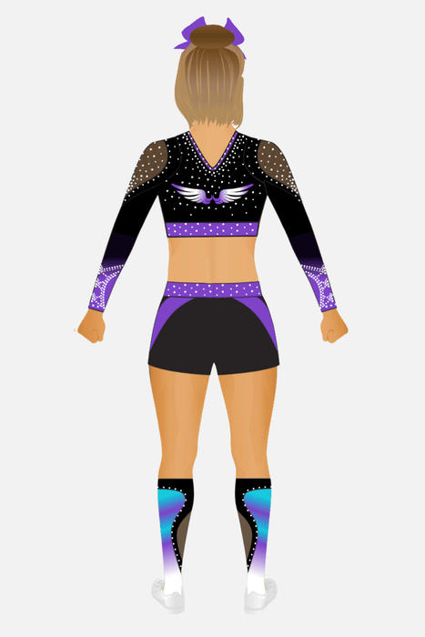 Falcons Cheer Shorts - configurable - Quatro Gymnastics UK