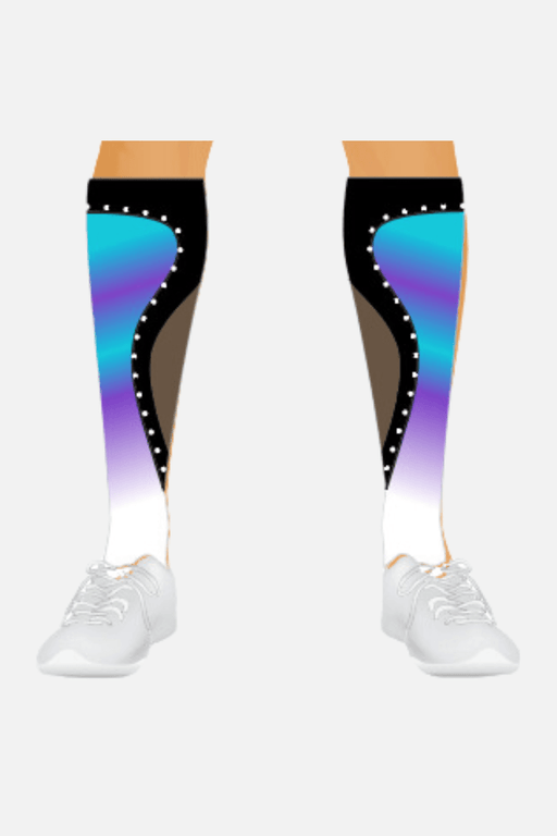 Falcons Cheer Socks - configurable - Quatro Gymnastics UK