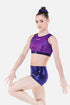 Galvanize Purple Crop Top Set - configurable - Quatro Gymnastics UK