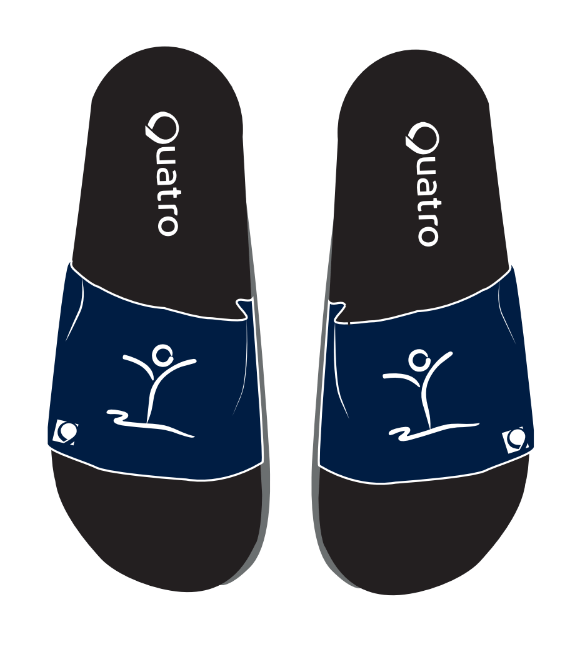 Huntingdon Gymnastics Navy Sliders - Configurable - Quatro Gymnastics UK