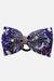 Lace Purple Rhinestone Bow - simple - Quatro Gymnastics UK