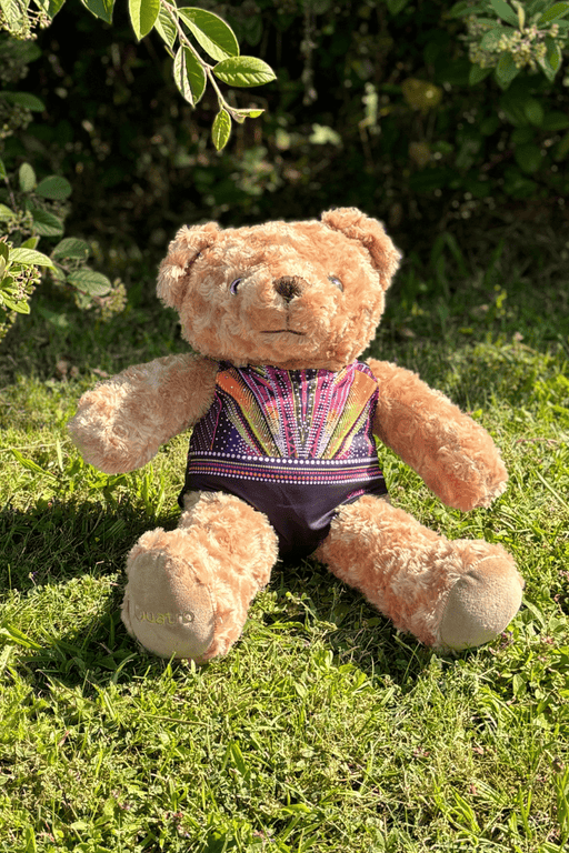 Large Sparkles Bear with Achieve Leotard - Configurable - Quatro Gymnastics UK