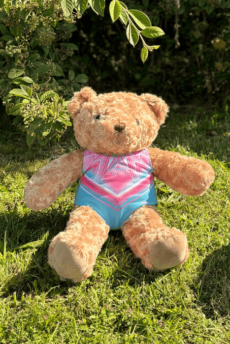 Large Sparkles Bear with Sugar Rush Leotard - Configurable - Quatro Gymnastics UK