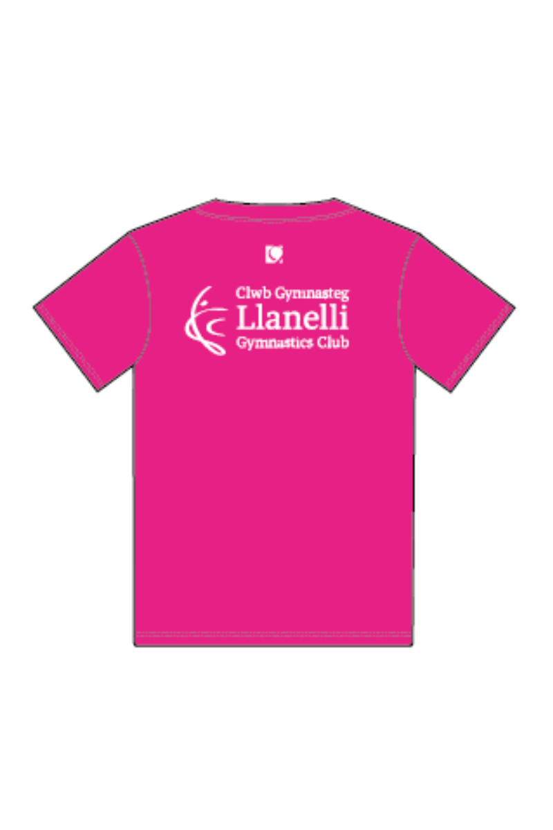 Llanelli Hyper Pink Unisex T-Shirt - Configurable - Quatro Gymnastics UK