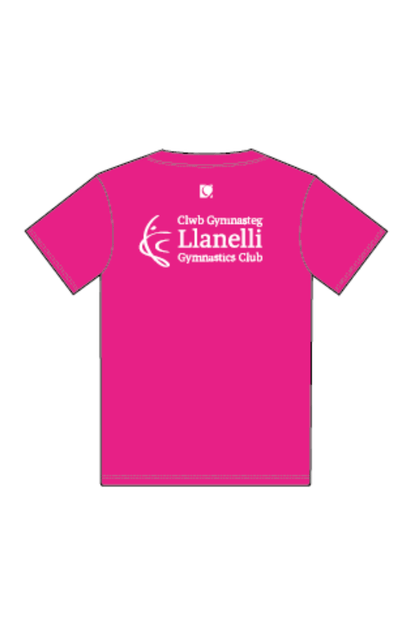 Llanelli Hyper Pink Unisex T-Shirt - Configurable - Quatro Gymnastics UK