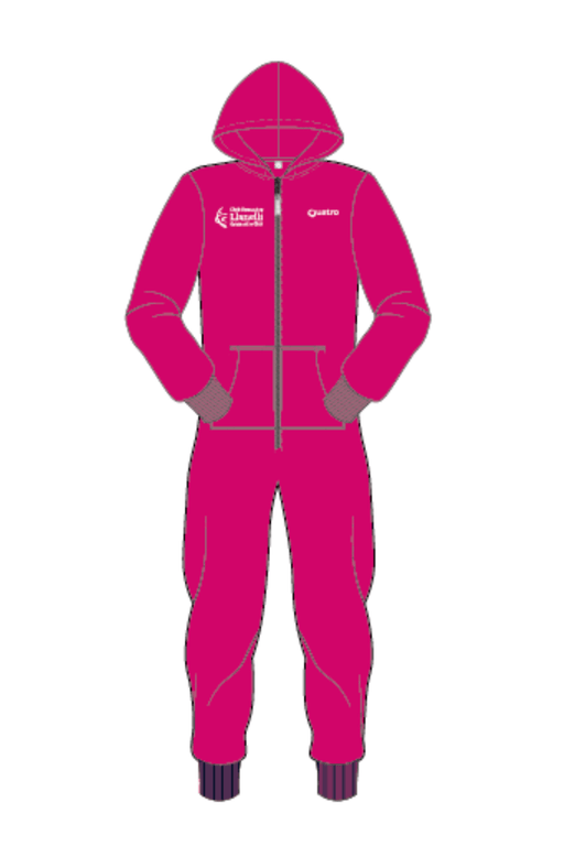 Llanelli Pink Onesie - Configurable - Quatro Gymnastics UK