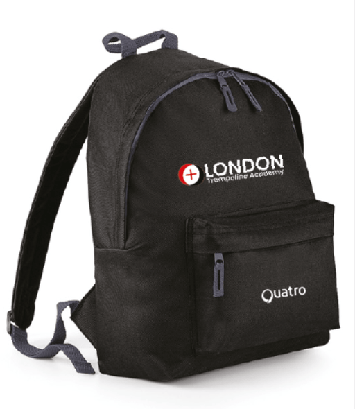 London Trampoline Academy Black Backpack - Configurable - Quatro Gymnastics UK