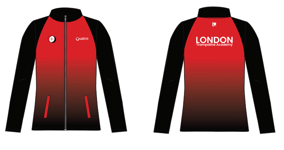London Trampoline Academy Fitted Jacket (smaller logo) - Configurable - Quatro Gymnastics UK
